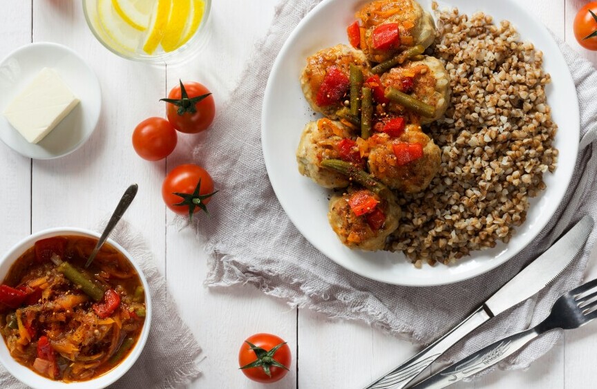 healthy dinner plate
