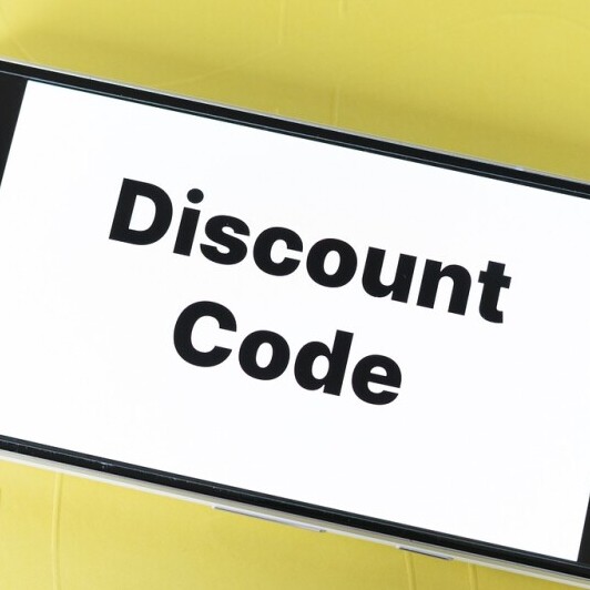 Smartphone with discount code