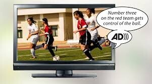 TV describing onscreen activity